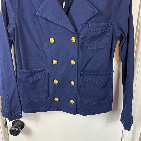 L'AGENCE Allison double-breasted cotton-blend gabardine jacket - Picture 5 of 12